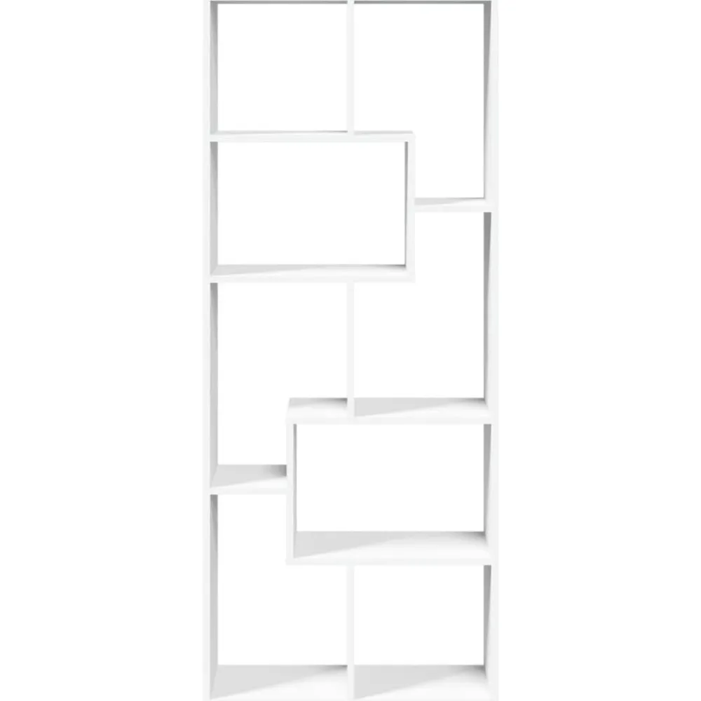 vidaXL Librería divisora madera ingeniería blanca 67x25x161,5 cm Blanco Sale