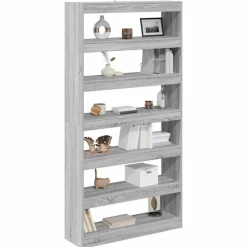 vidaXL Estanterías-Librería 100 x 30 x 198 cm Madera de ingeniería