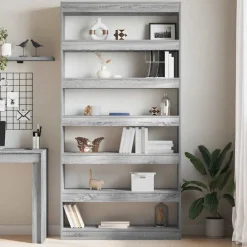 vidaXL Estanterías-Librería 100 x 30 x 198 cm Madera de ingeniería