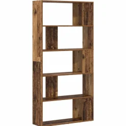 vidaXL Estanterías-Librería Madera vieja 80 x 24 x 159 cm Madera de ingeniería