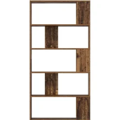 vidaXL Estanterías-Librería Madera vieja 80 x 24 x 159 cm Madera de ingeniería