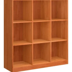 vidaXL Estanterías-Librería Marrón cera 104 x 33 x 110 cm Madera de pino macizo