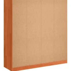 vidaXL Estanterías-Librería Marrón cera 104 x 33 x 110 cm Madera de pino macizo