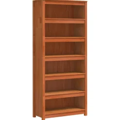 vidaXL Estanterías-Librería Marrón cera 80 x 35 x 183 cm Madera de pino macizo