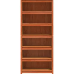 vidaXL Estanterías-Librería Marrón cera 80 x 35 x 183 cm Madera de pino macizo