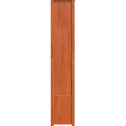 vidaXL Estanterías-Librería Marrón cera 80 x 35 x 183 cm Madera de pino macizo