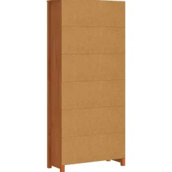 vidaXL Estanterías-Librería Marrón cera 80 x 35 x 183 cm Madera de pino macizo