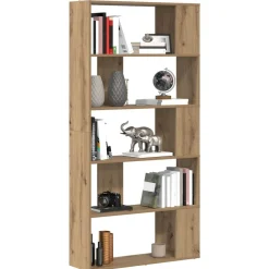 vidaXL Estanterías-Librería Roble artesanal 80 x 24 x 159 cm Madera de ingeniería