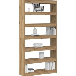 vidaXL Librería Roble Artesanal 100 x 30 x 198 cm Madera de ingeniería Roble artisan New