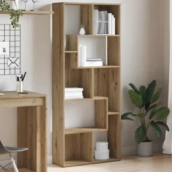 vidaXL Librería 67x24x161 cm Madera de ingeniería Roble artisan Online