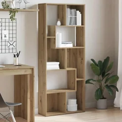 vidaXL Librería 67x24x161 cm Madera de ingeniería Roble artisan Online