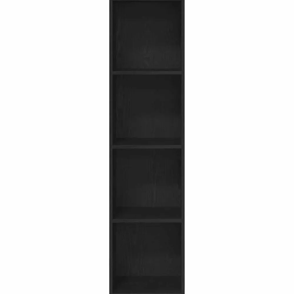 vidaXL Librería 143 x 30 x 36 cm Madera de ingeniería Roble negro Best