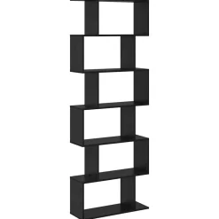 vidaXL Librería 70 x 24 x 193,5 cm Madera de ingeniería Roble negro Discount