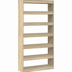 vidaXL Librería 100 x 30 x 198 cm Madera de ingeniería Roble Sonoma Hot