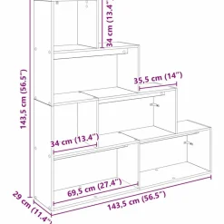 vidaXL Estanterías-Librería Separadora de Ambientes