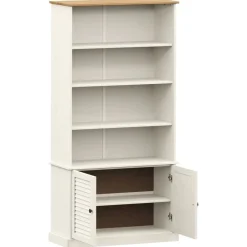 vidaXL Estanterías-Librería VIGO madera maciza de pino 85x35x170 cm
