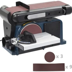 vidaXL Lijadora de disco y banda 370 W 150 mm Clearance