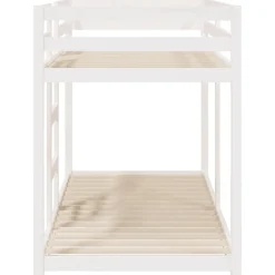 vidaXL Camas Y Accesorios-Litera de madera maciza de pino 90x200 cm