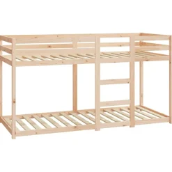 vidaXL Camas Y Accesorios-Litera de madera maciza de pino 80x200 cm