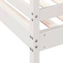 vidaXL Camas Y Accesorios-Litera de madera maciza de pino 90x200/140x200 cm