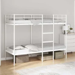 vidaXL Camas Y Accesorios-Litera sin colchón acero 75x190 cm