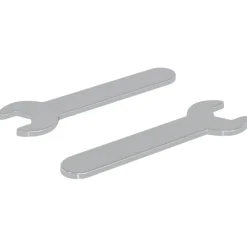 vidaXL Llave 2 pcs Plateado 10 mm Hierro Outlet