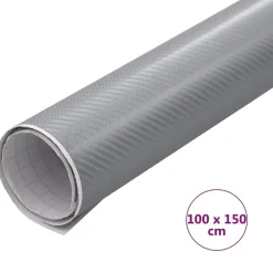 vidaXL Lámina para coches 4D 100x150 cm Plateado Online