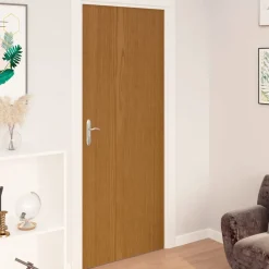 vidaXL Láminas autoadhesivas puertas 2 uds PVC claro 210x90cm Roble Clearance