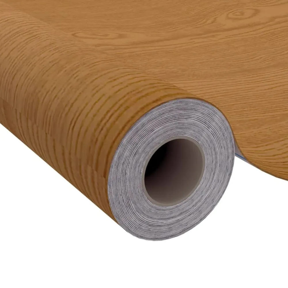 vidaXL Láminas autoadhesivas puertas 2 uds PVC claro 210x90cm Roble Clearance