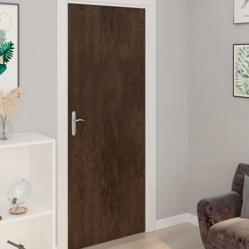 vidaXL Láminas autoadhesivas para muebles PVC 500x90 cm Roble oscuro Online