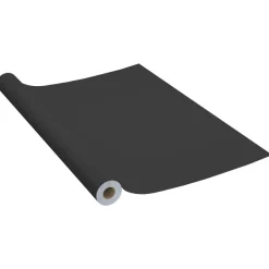 vidaXL Láminas autoadhesivas muebles PVC 500x90 cm Negro Sale