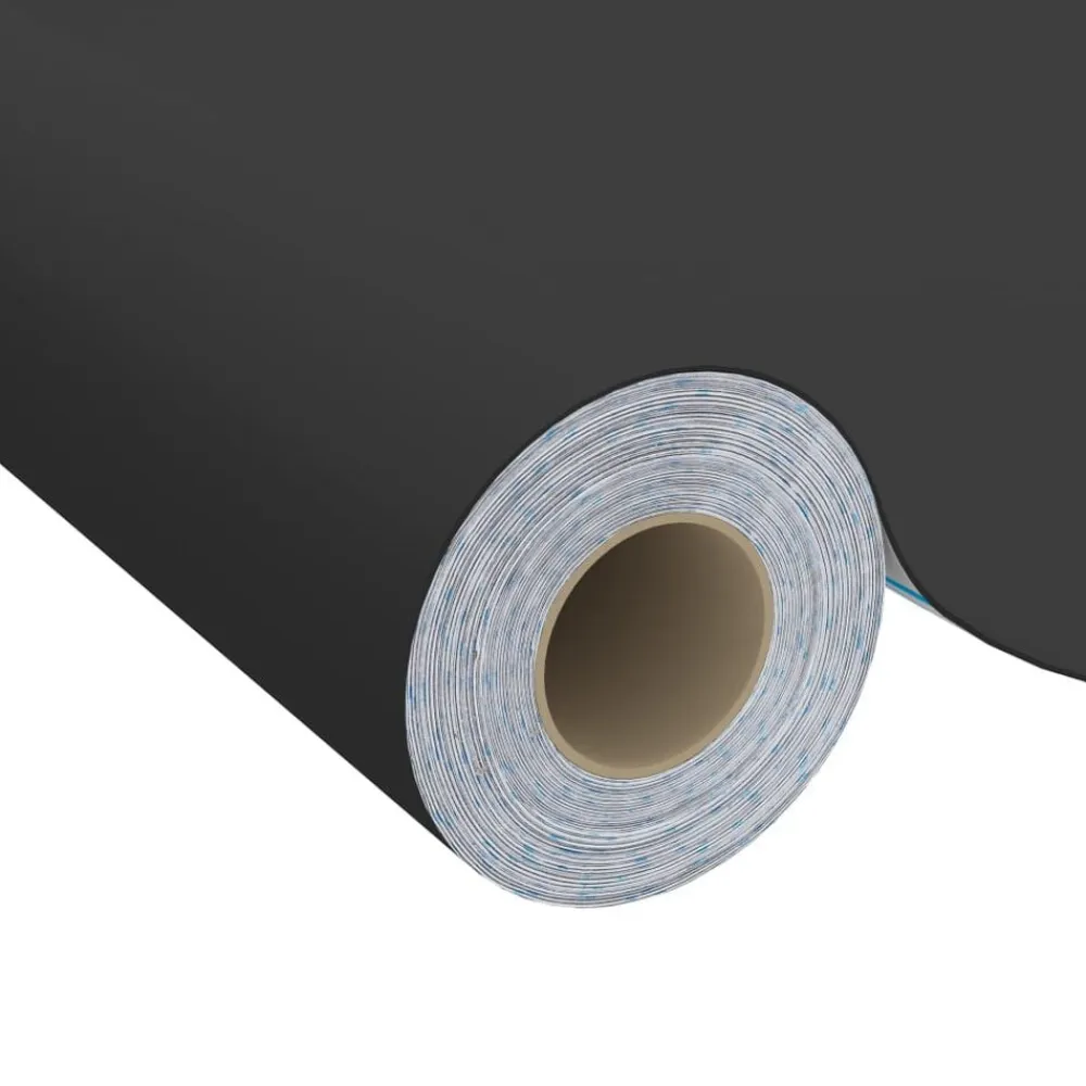 vidaXL Láminas autoadhesivas muebles PVC 500x90 cm Negro Sale