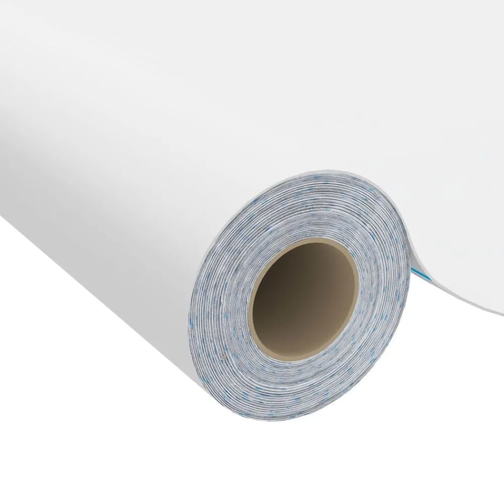 vidaXL Láminas autoadhesivas muebles PVC 500x90 cm Blanco Online