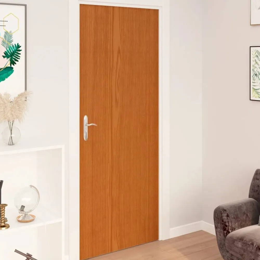 vidaXL Láminas autoadhesivas puertas 4 uds PVC 210x90 cm Roble claro Best