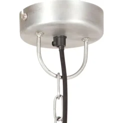 vidaXL Iluminación-Lámpara colgante 25 W plateada redonda 48 cm E27