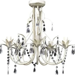 vidaXL Lámpara colgante araña de cristal elegante 5 bombillas Hot
