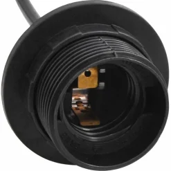 vidaXL Lámpara colgante con 3 portalámparas E27 metal negro Best