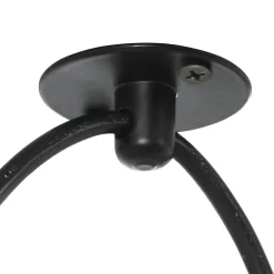 vidaXL Lámpara colgante con 3 portalámparas E27 metal negro Best