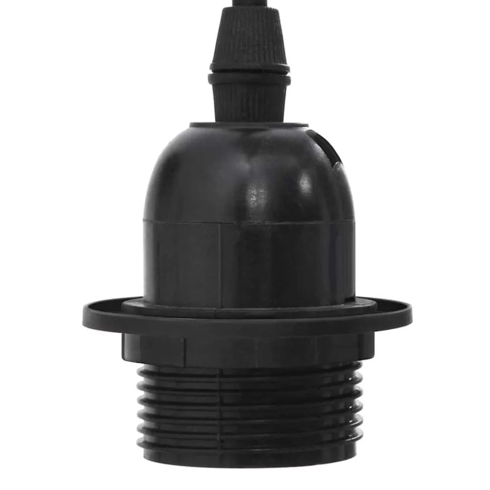vidaXL Lámpara colgante con 6 portalámparas E27 metal negro New