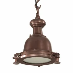 vidaXL Lámpara colgante de aluminio 25x25x134 cm Cobre