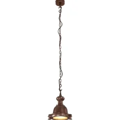 vidaXL Lámpara colgante de aluminio 25x25x134 cm Cobre