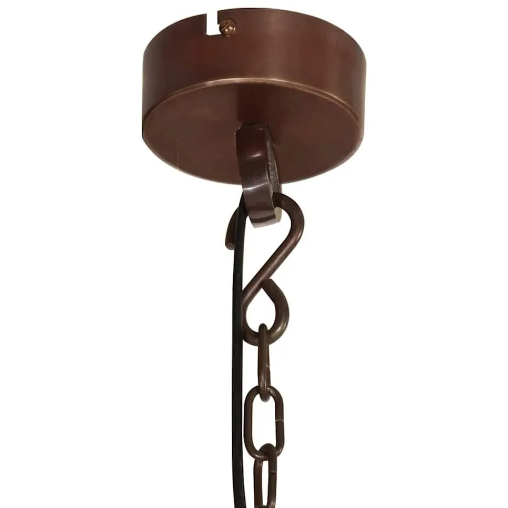 vidaXL Lámpara colgante de aluminio 25x25x134 cm Cobre