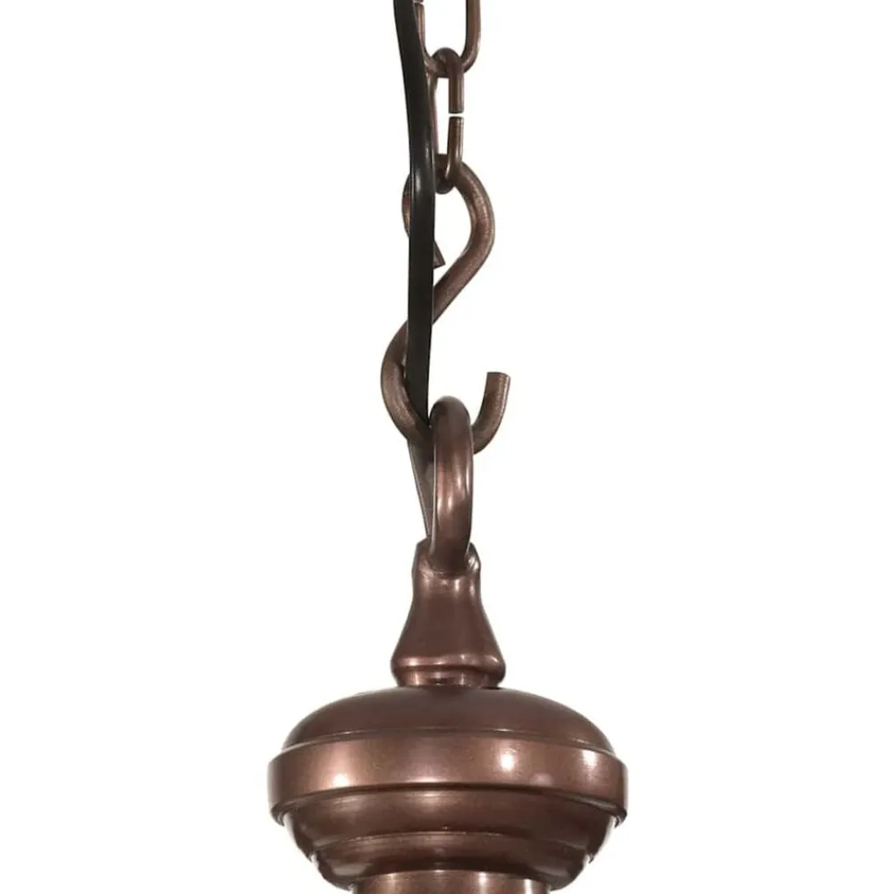 vidaXL Lámpara colgante de aluminio 25x25x134 cm Cobre