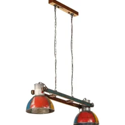 vidaXL Lámpara colgante industrial E27 25 W 111 cm Multicolor Online