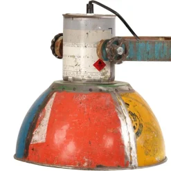 vidaXL Lámpara colgante industrial E27 25 W 111 cm Multicolor Online
