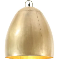 vidaXL Lámpara colgante industrial redonda 25 W latón 42 cm E27 Latón Sale