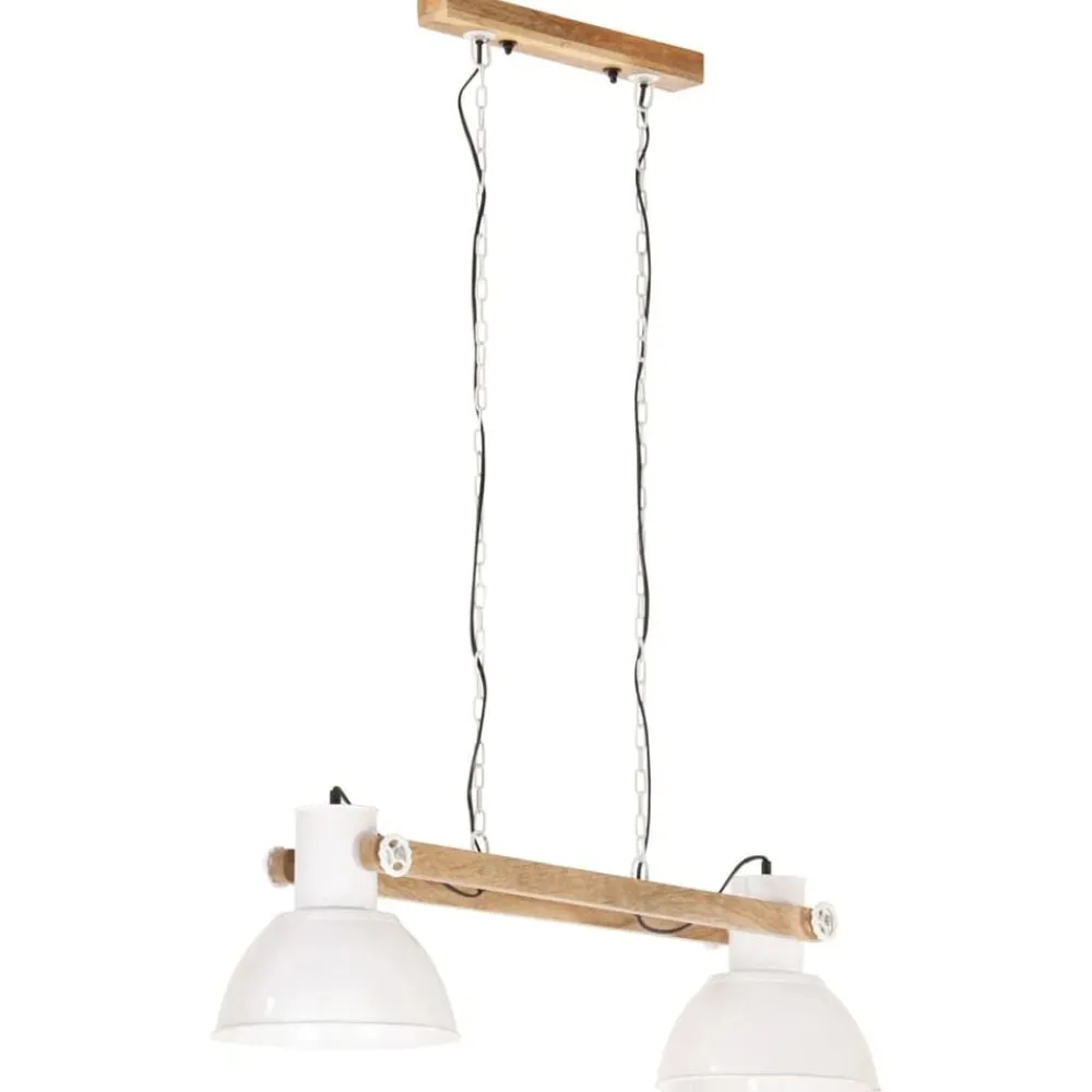 vidaXL Lámpara colgante industrial 25 W blanca 109 cm E27 Blanco