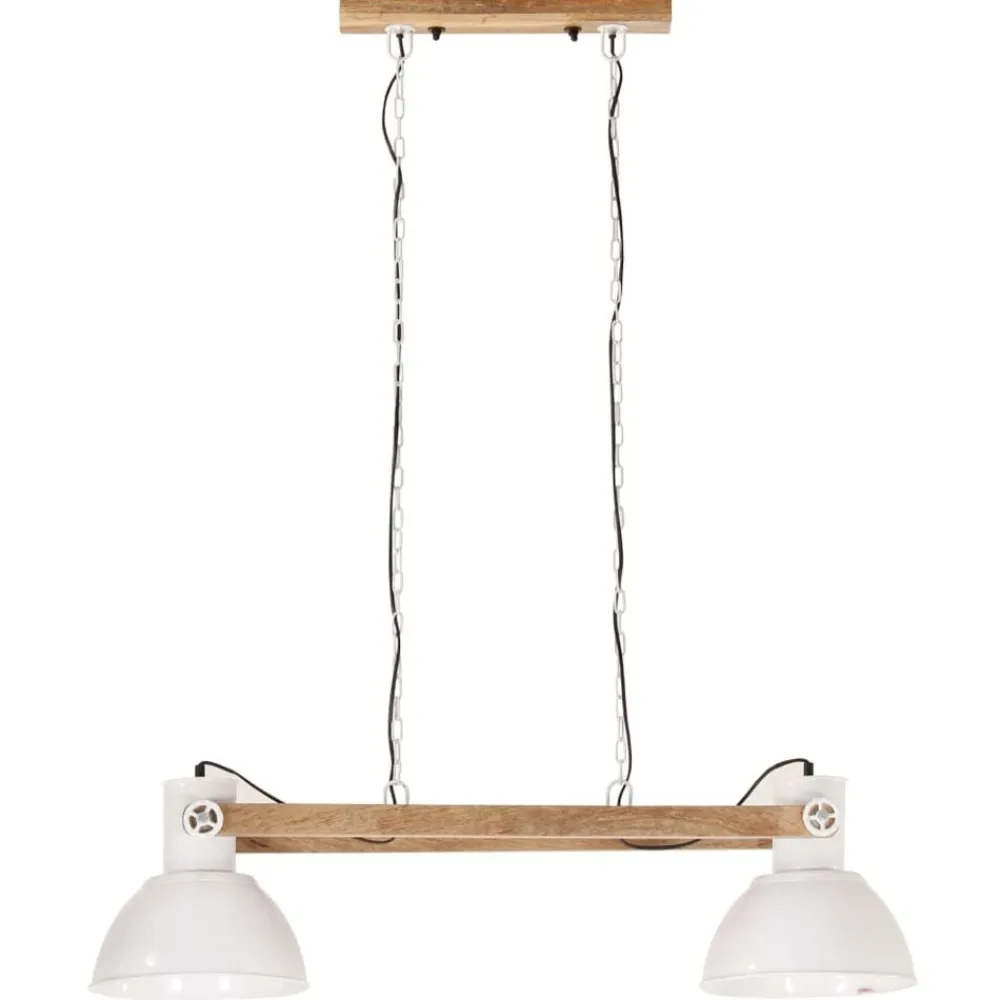 vidaXL Lámpara colgante industrial 25 W blanca 109 cm E27 Blanco