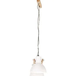 vidaXL Lámpara colgante industrial 25 W blanca 109 cm E27 Blanco