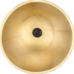 vidaXL Iluminación-Lámpara colgante industrial redonda 25 W latón 40 cm E27
